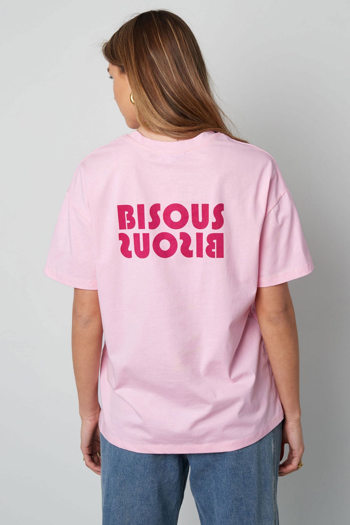 Bisous T-shirt Pink