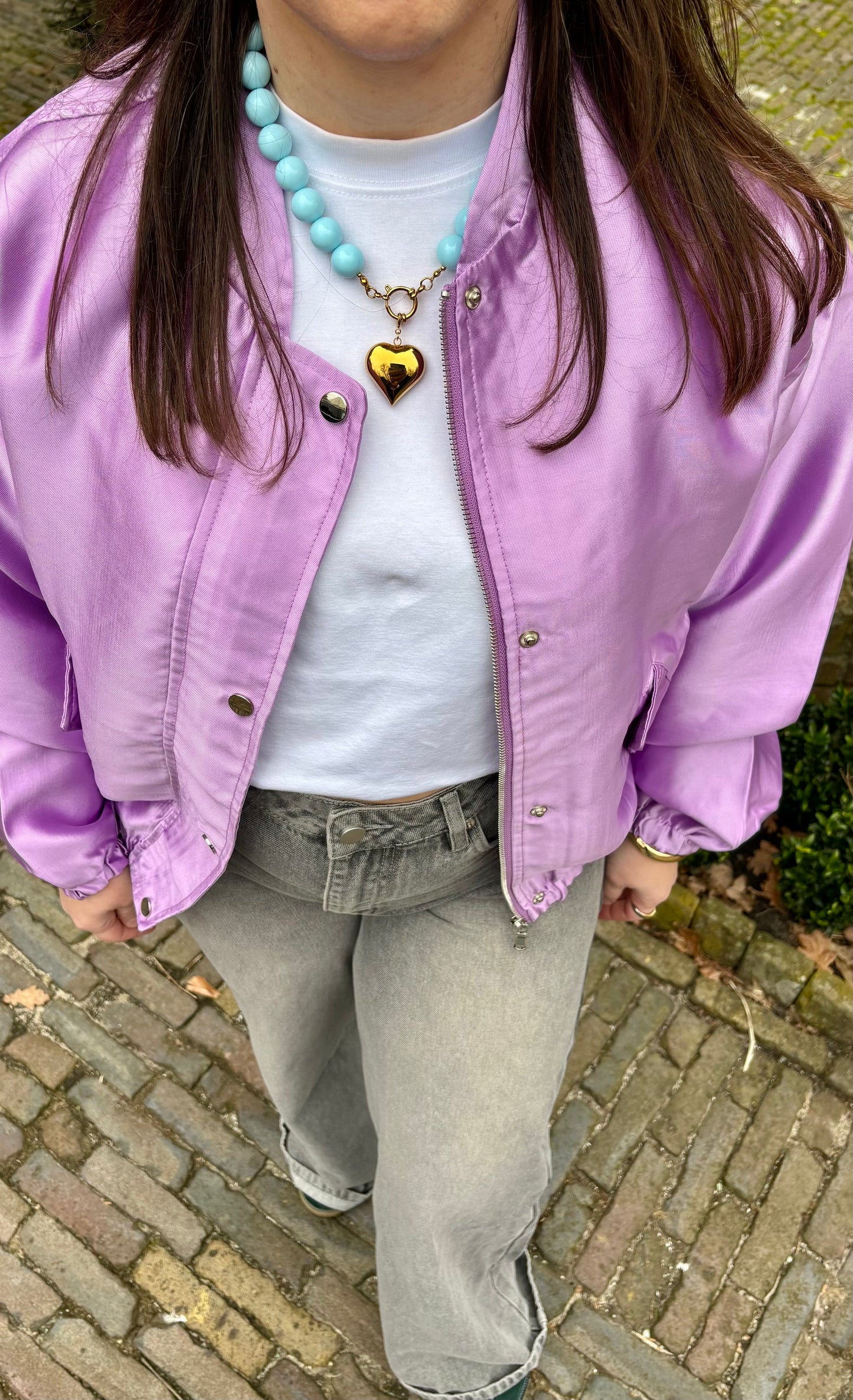 Spring Bloom Bomber Lila