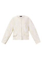 Emma Floral Jacket Beige