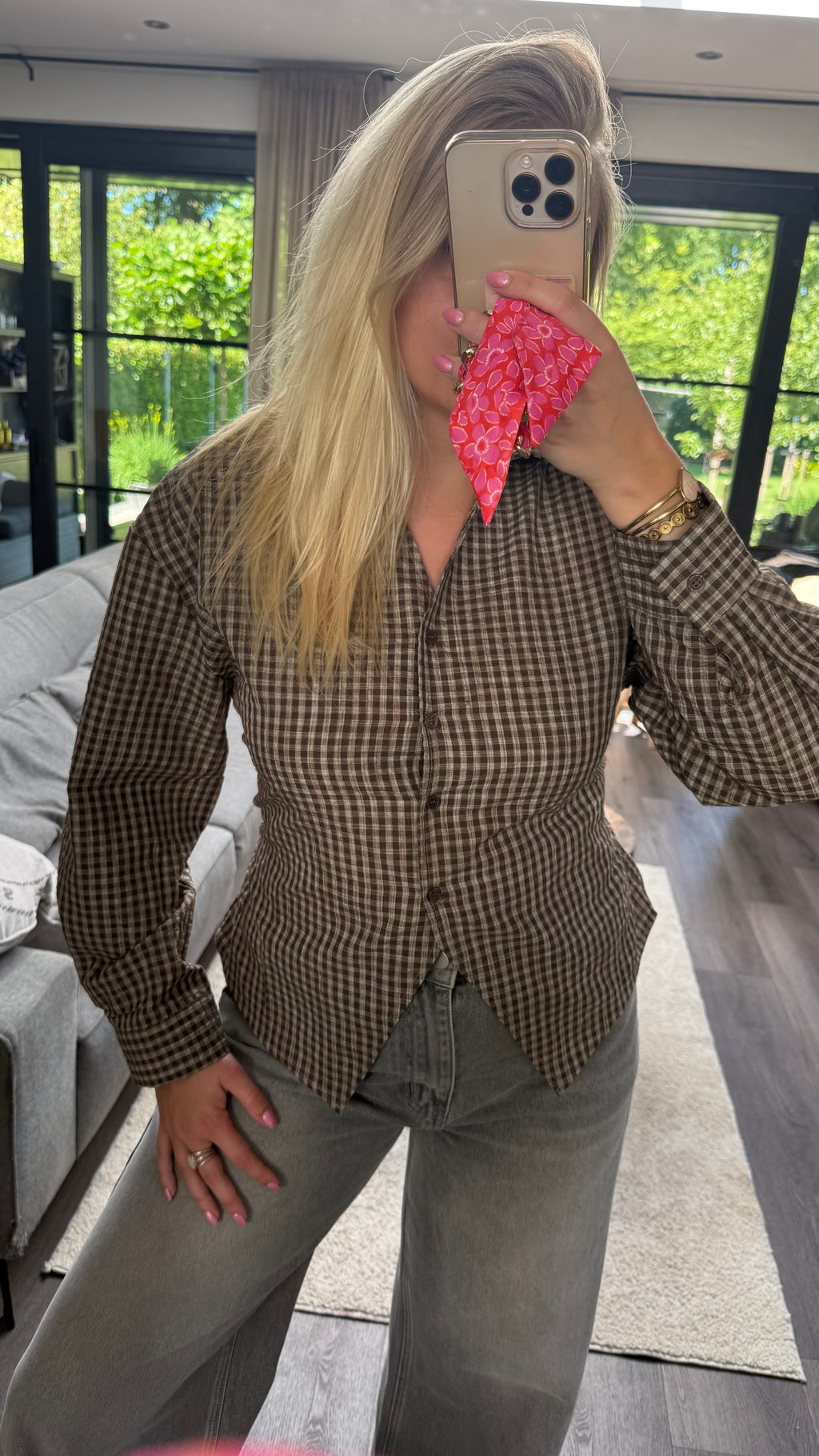 Rosie Ruit Blouse Grey