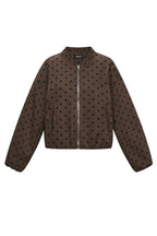 Polka Dot Jacket Brown