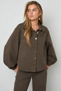 Ivy Denim Jacket Brown
