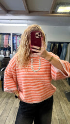 TEDDY STRIPE SWEATER