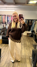 AMELIA LACE SWEATER