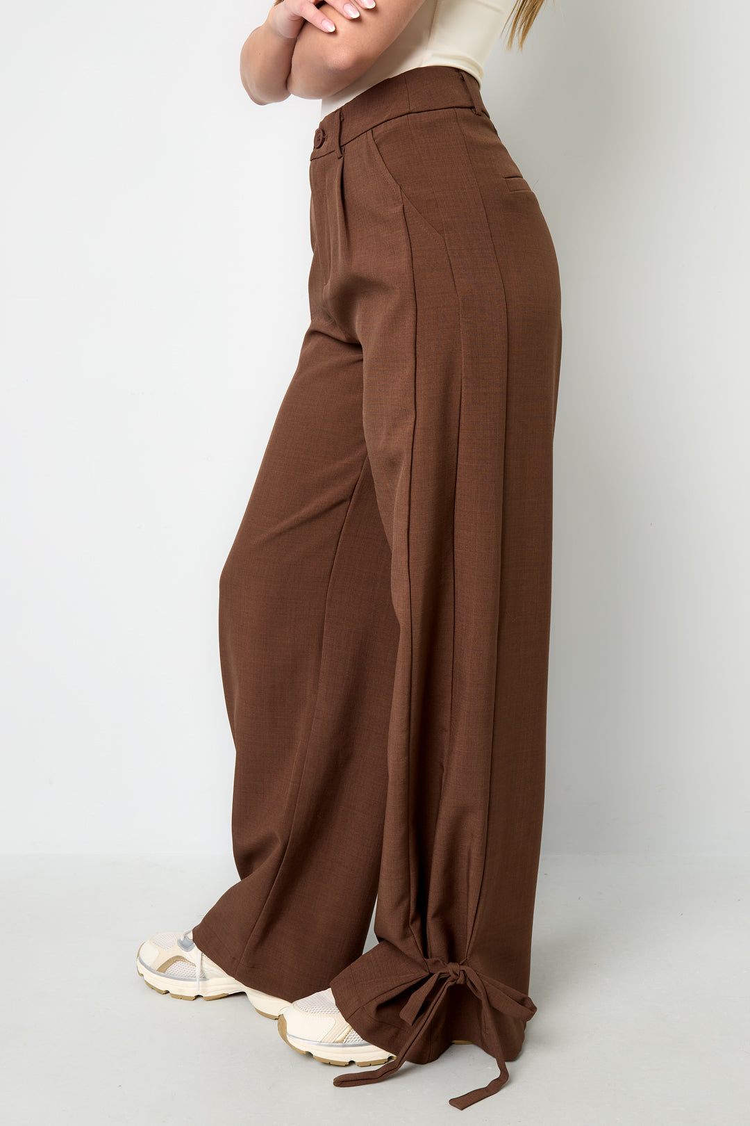 Bella Straight Pants Brown