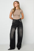 The Bloom Straight Jeans Black