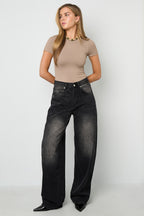 The Bloom Straight Jeans Black