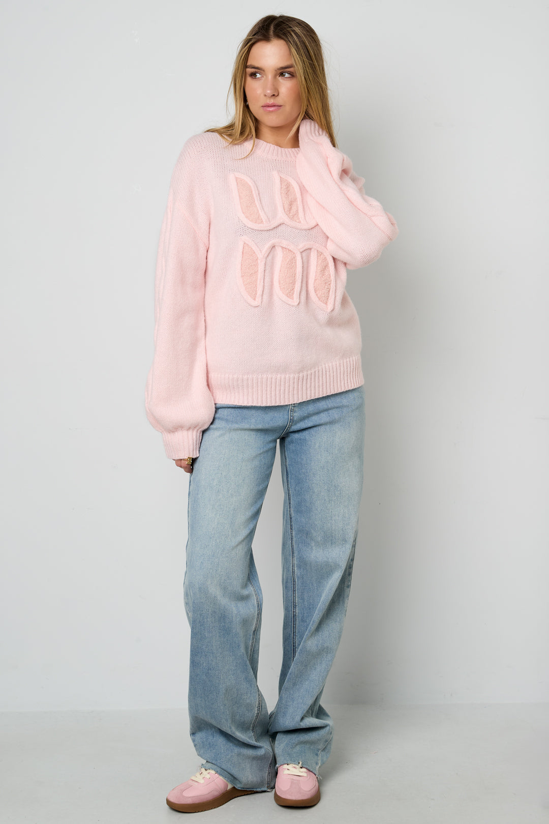 The Letter Knit Pink