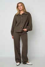 Ivy Denim Jacket Brown