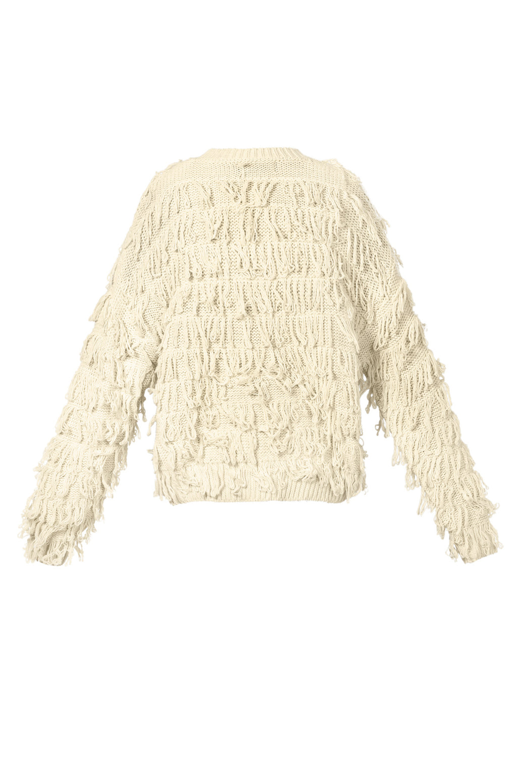 The Fringe Love Sweater Beige
