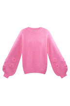 Luna Flower Sweater Pink