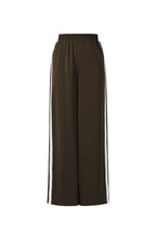 Satin Stripe Pants Brown