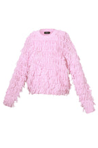 The Fringe Love Sweater Pink