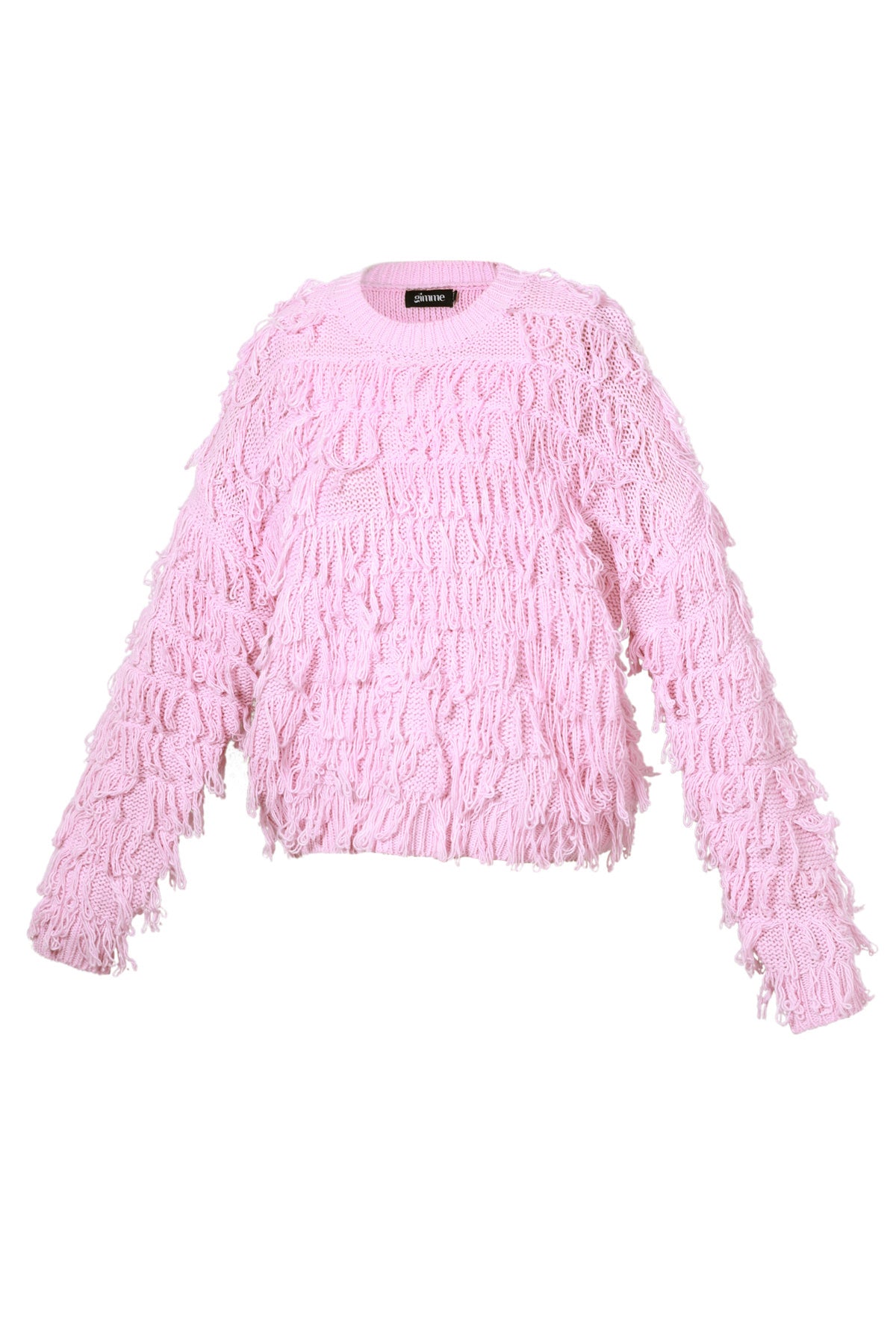 The Fringe Love Sweater Pink