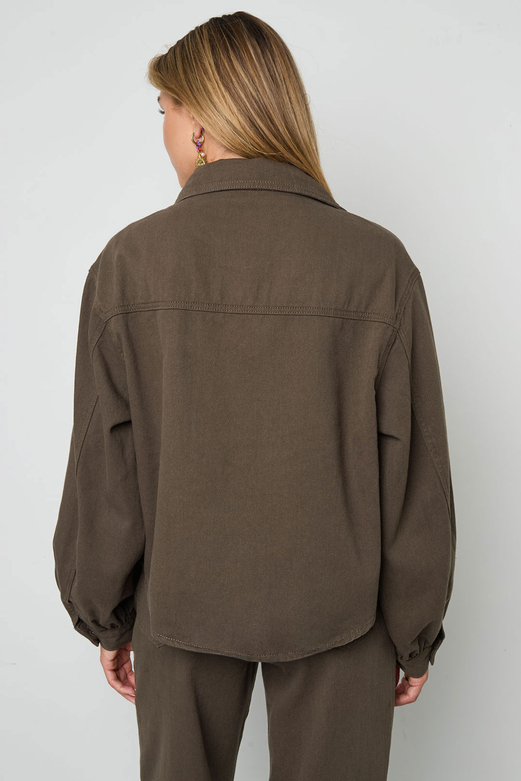 Ivy Denim Jacket Brown