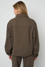 Ivy Denim Jacket Brown
