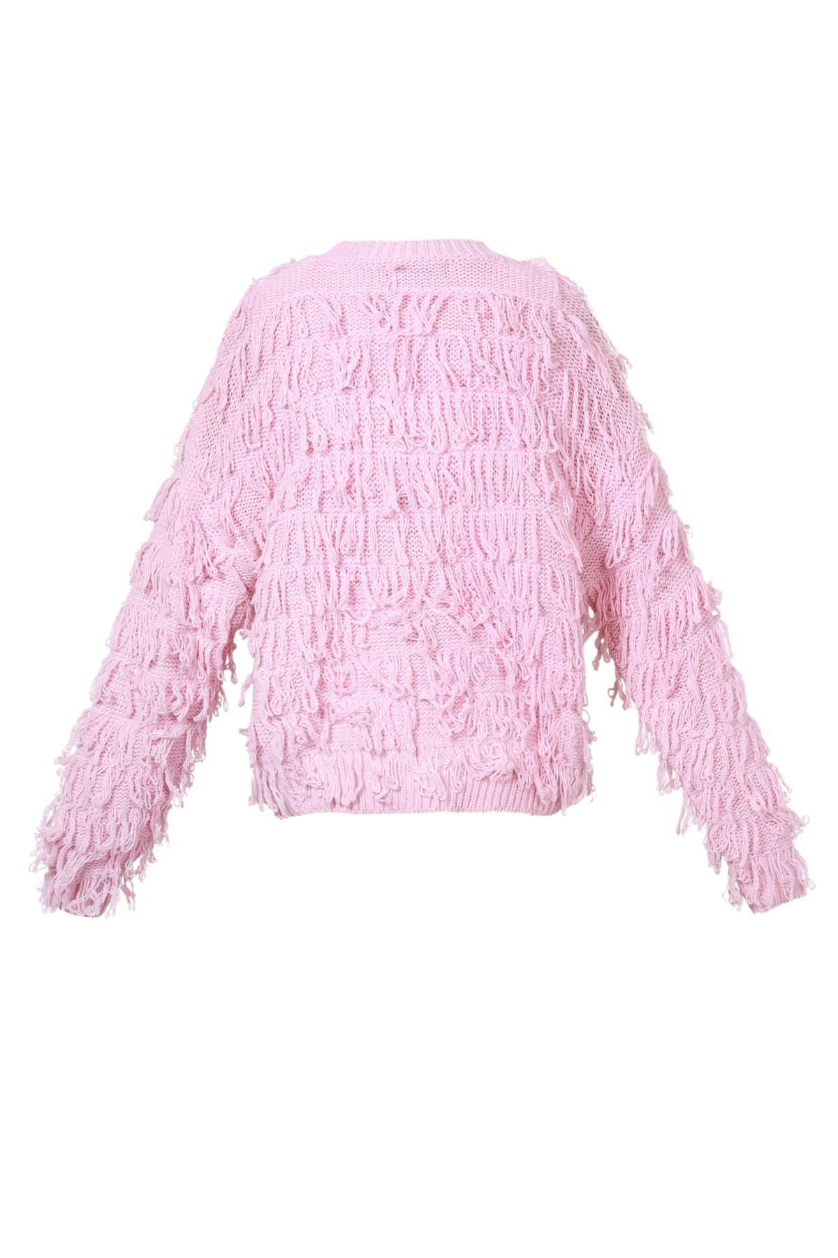 The Fringe Love Sweater Pink