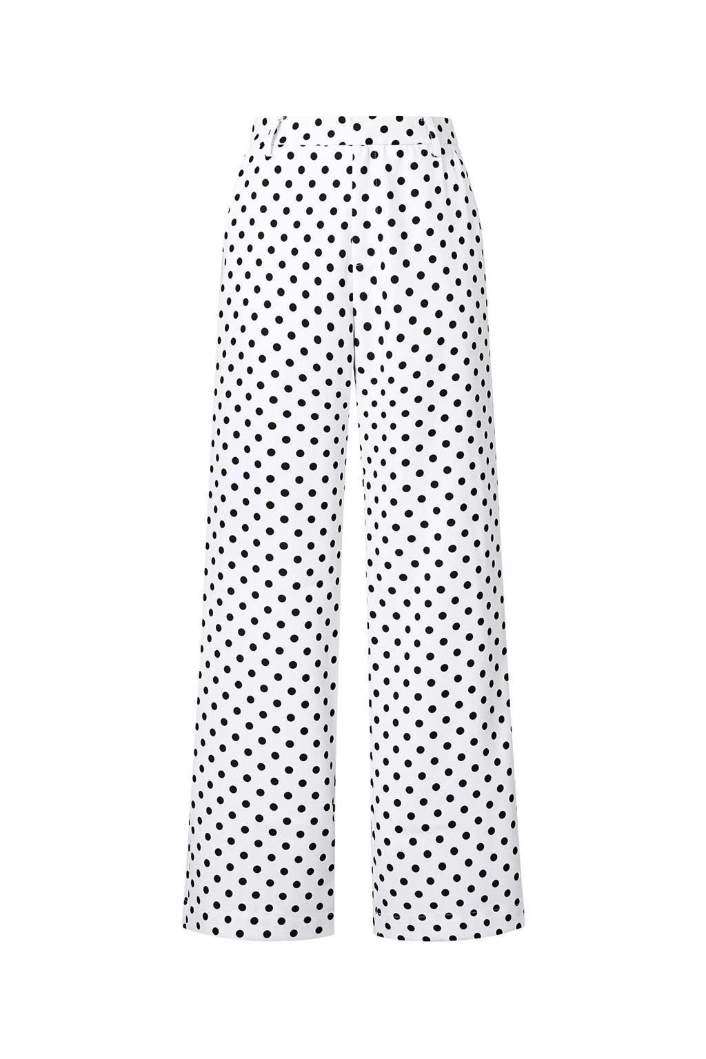Polka Dot Straight Pants