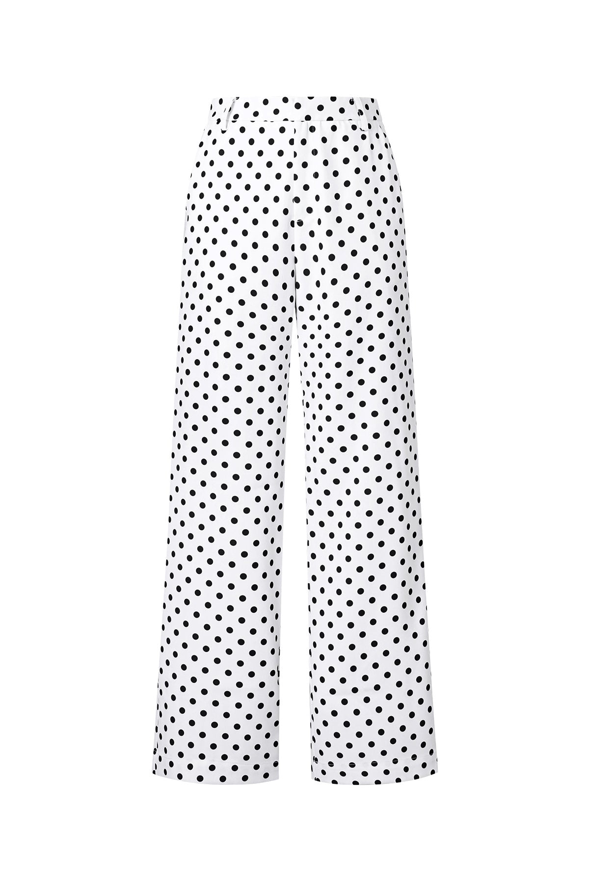 Polka Dot Straight Pants