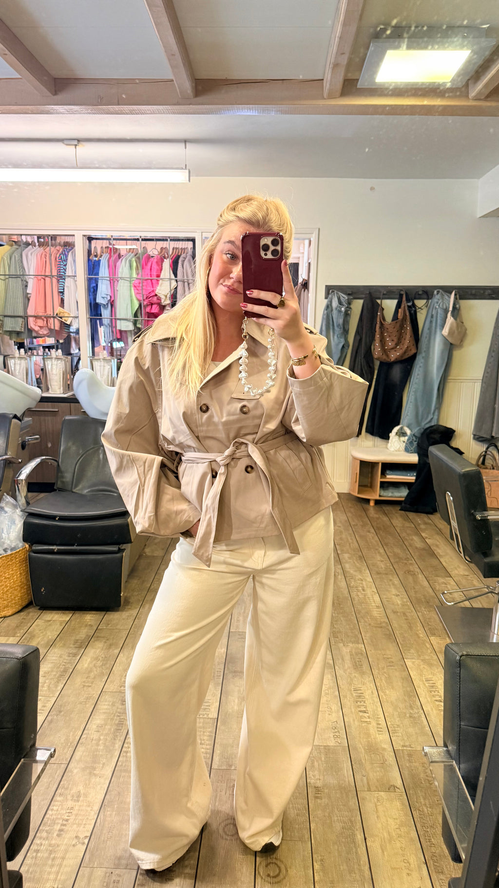 BELTED TRENCH JACKET