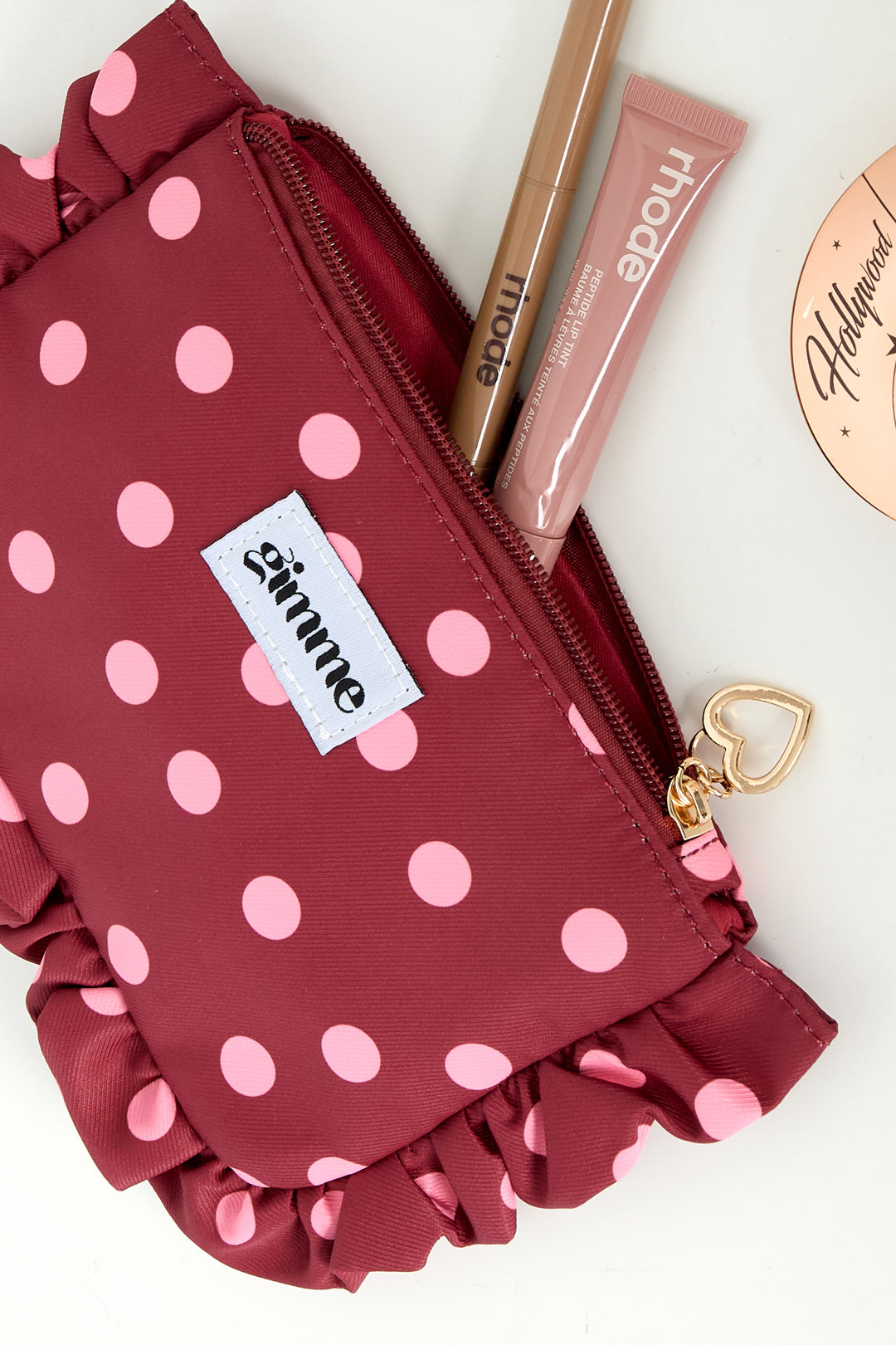 Polka Glam Bag Red Pink