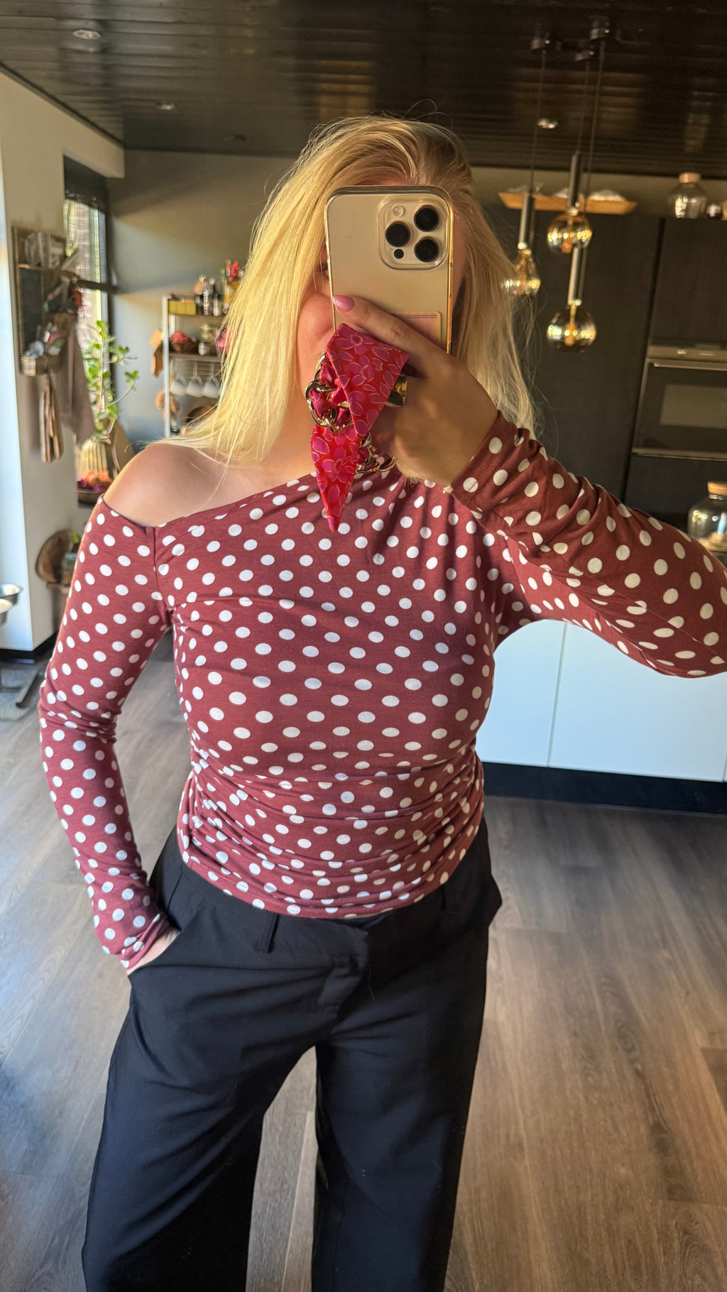 Bella Polka Bordeaux