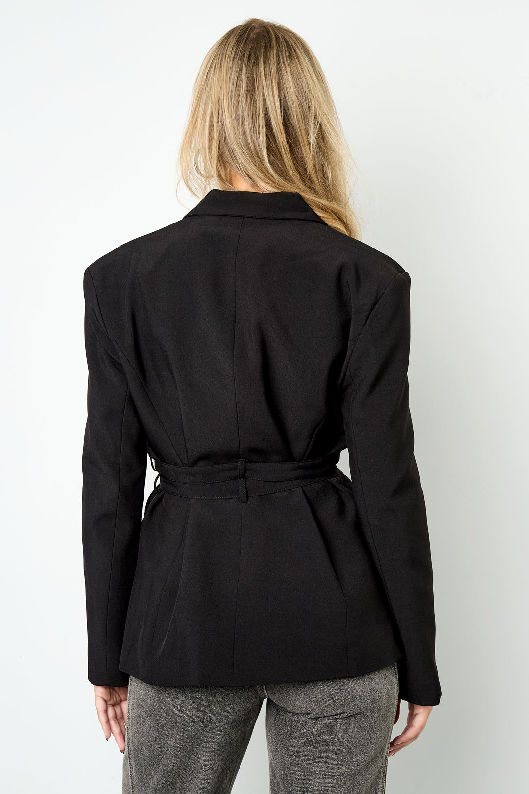 Noor Belted Blazer Black