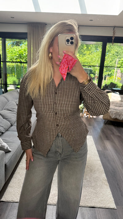 Rosie Ruit Blouse Grey