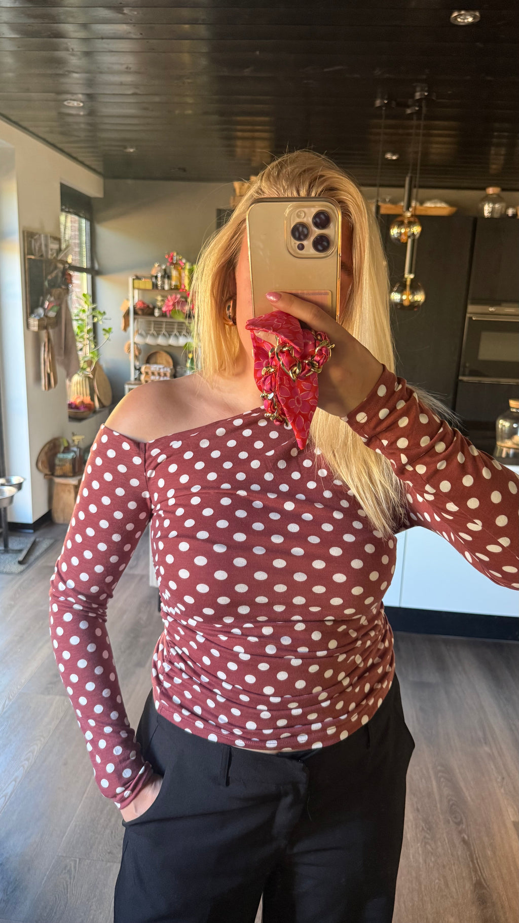 Bella Polka Bordeaux
