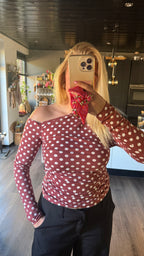 Bella Polka Bordeaux