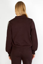 The Stripe Knit Sweater Brown