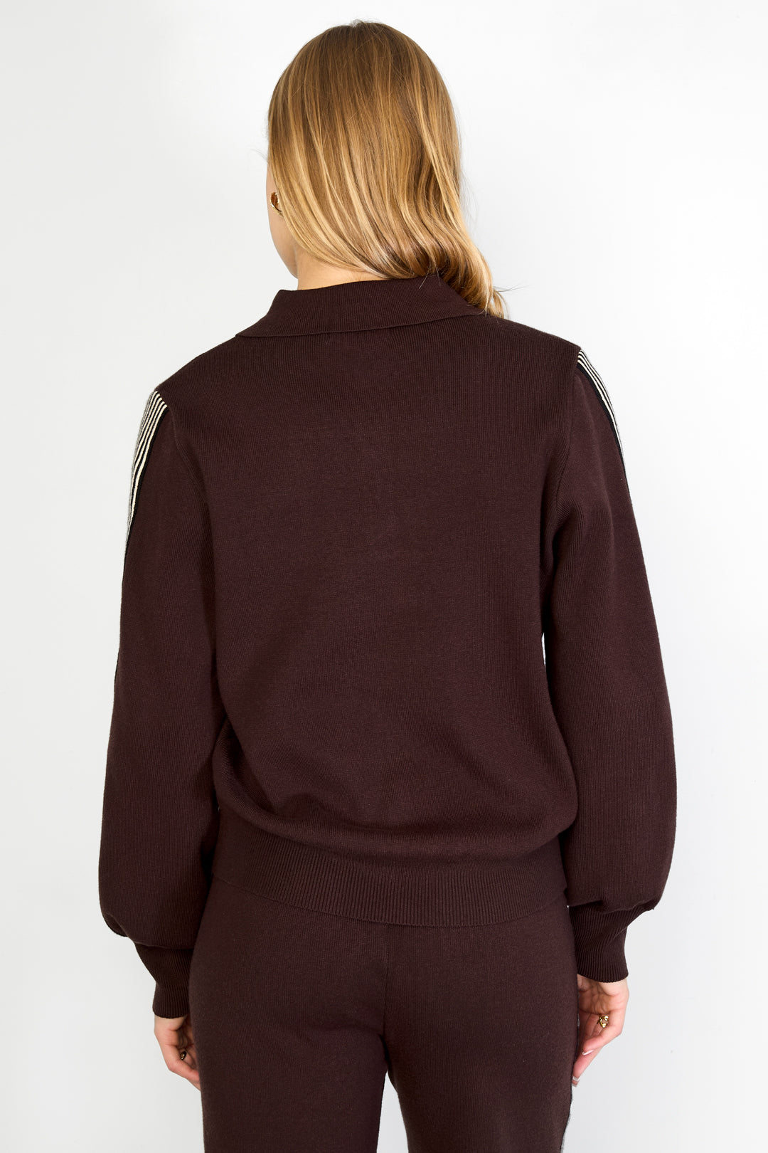 The Stripe Knit Sweater Brown