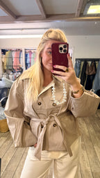 BELTED TRENCH JACKET