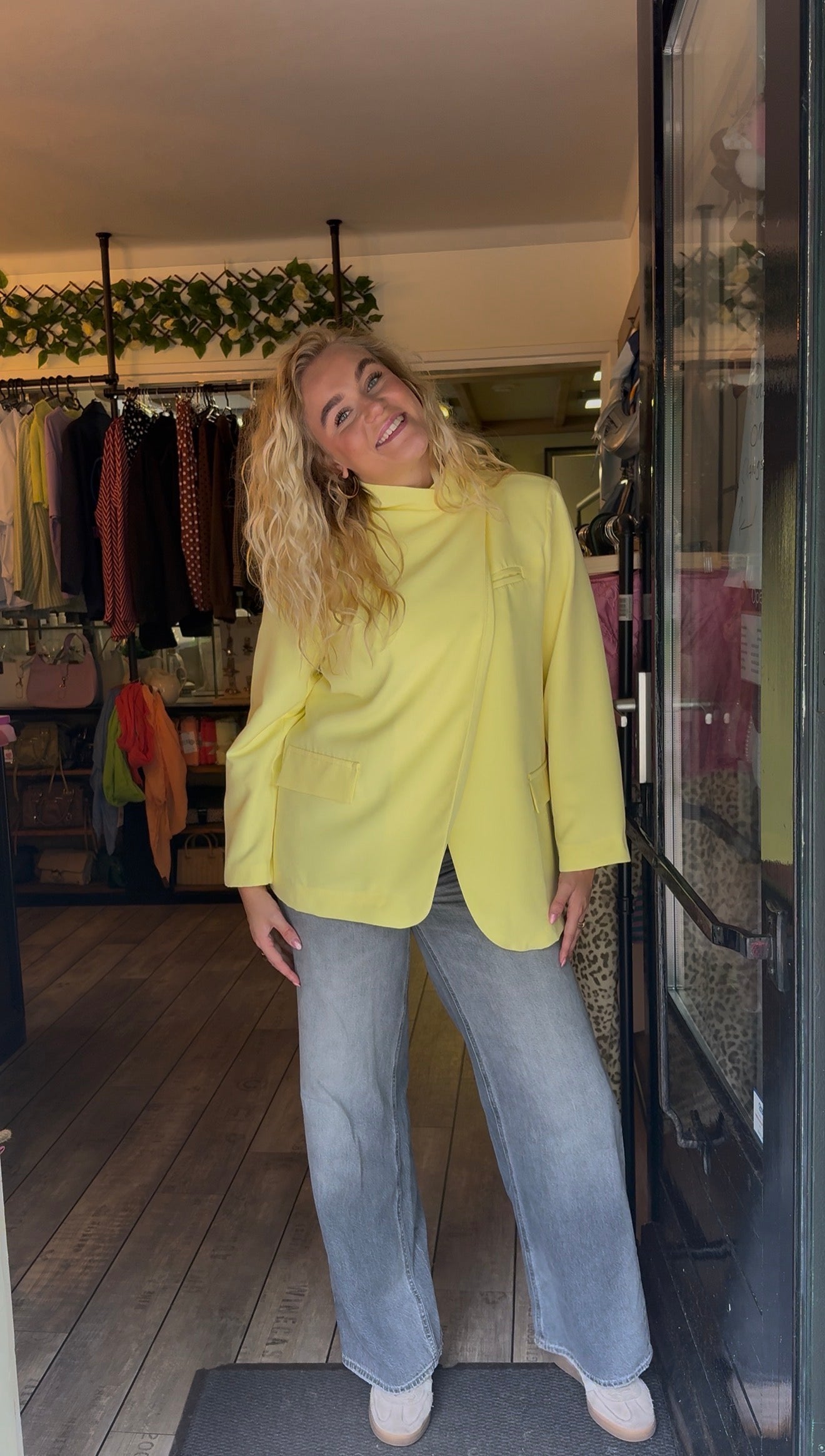 The Harper Blazer Yellow
