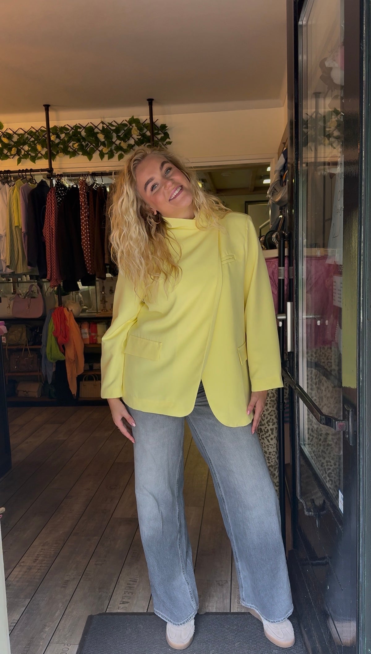 The Harper Blazer Yellow