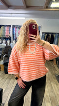 TEDDY STRIPE SWEATER