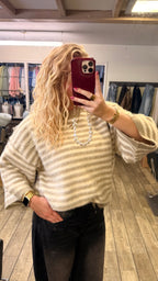 TEDDY STRIPE SWEATER