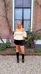 Belle Rose Top Beige