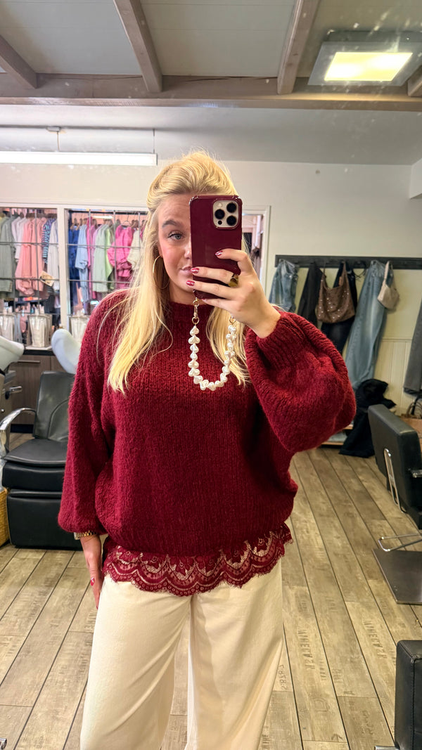 AMELIA LACE SWEATER alternate