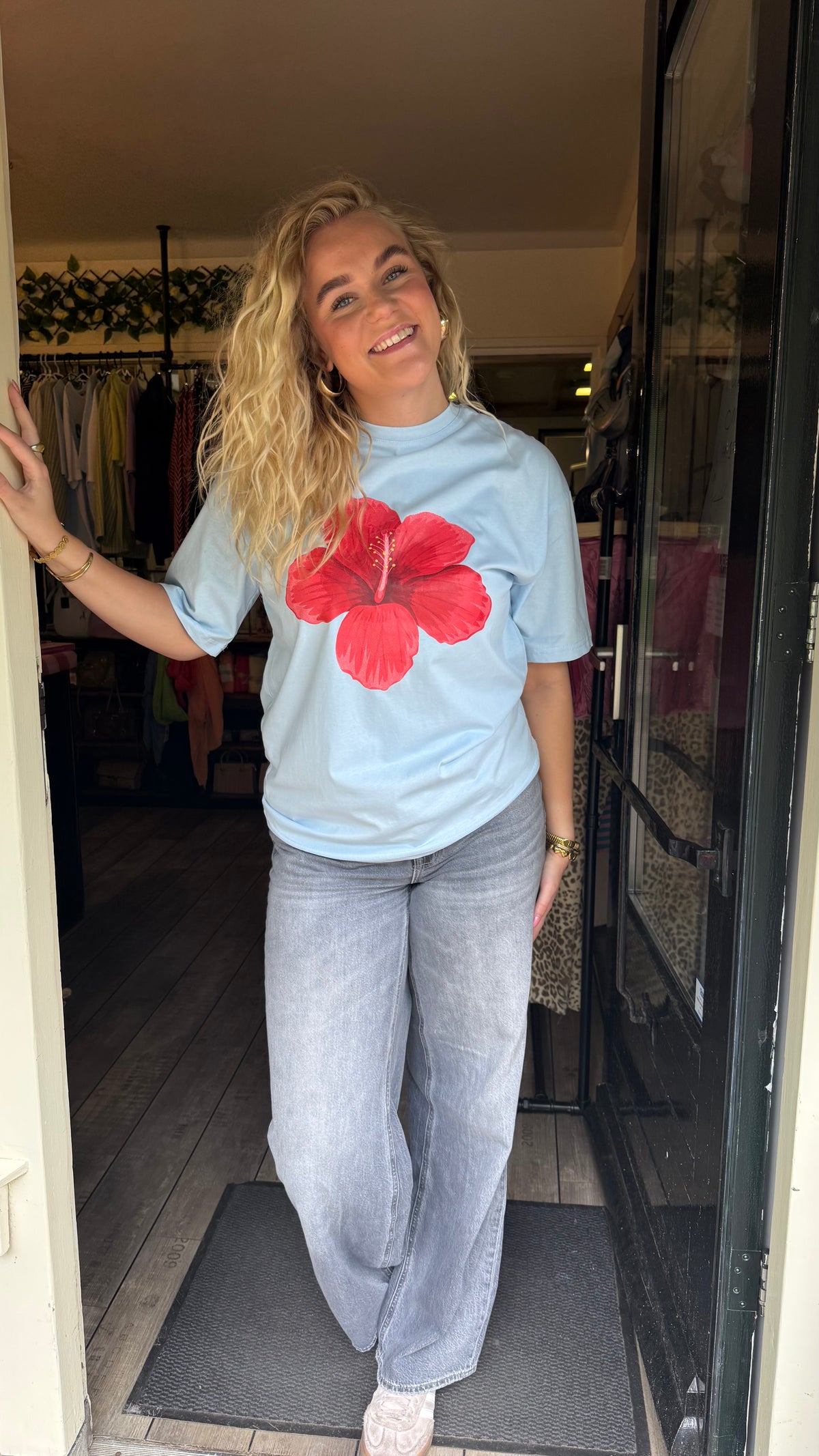 Wildflower Shirt Blue