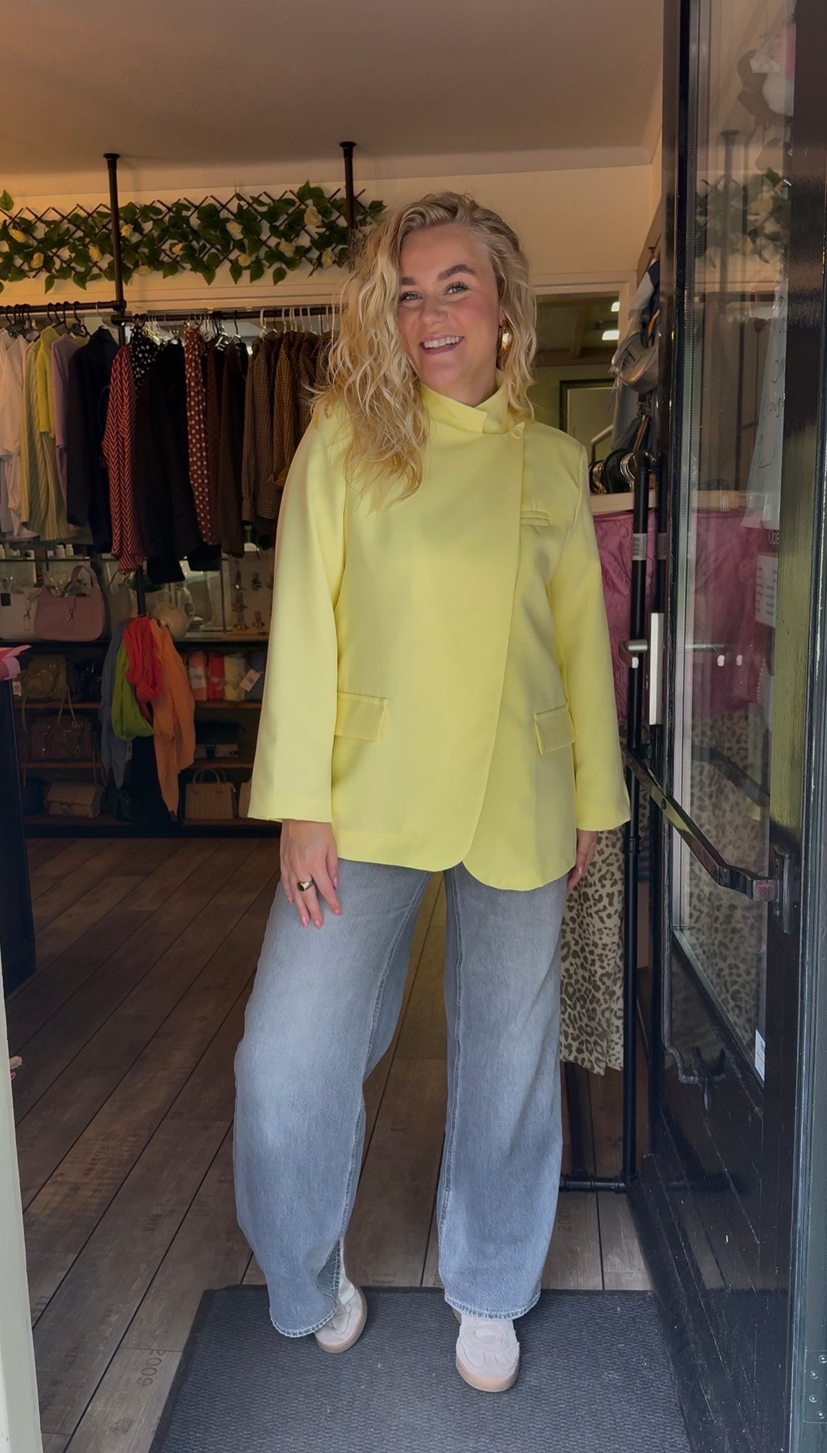 The Harper Blazer Yellow