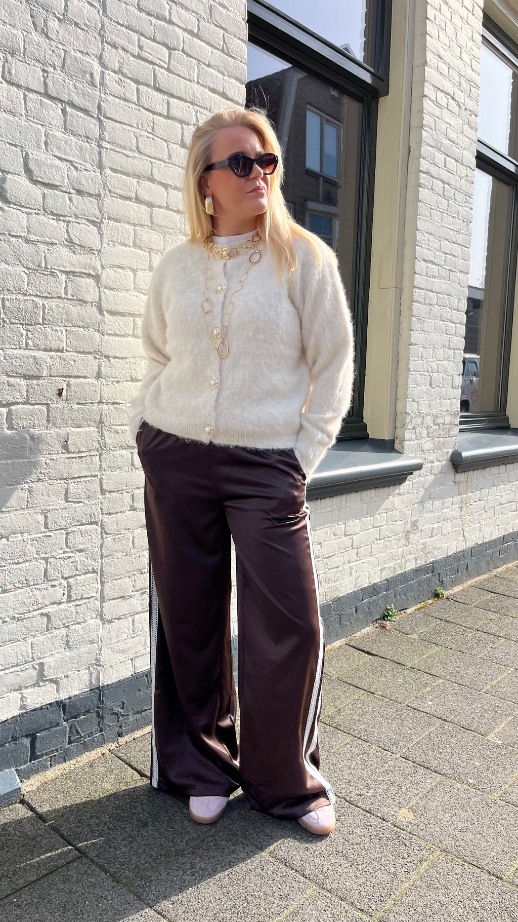 Sophie Knit Cardigan Beige