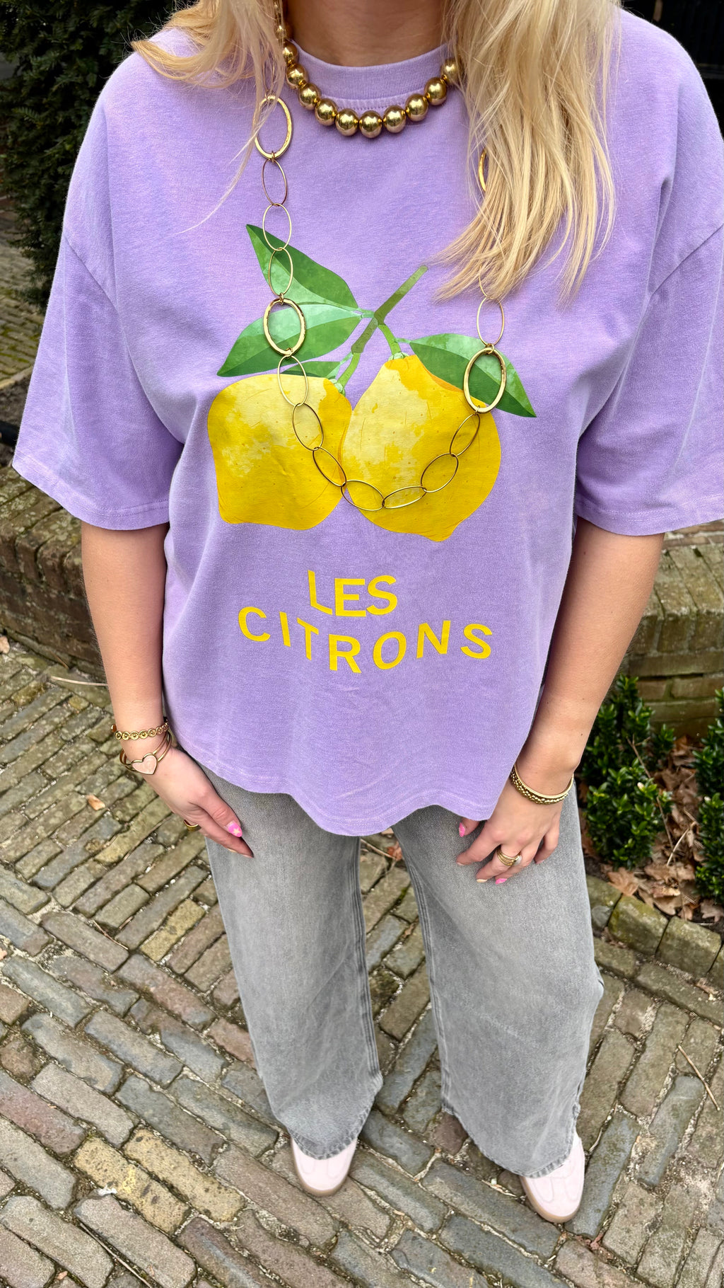 Lemon Bloom Tee Lila