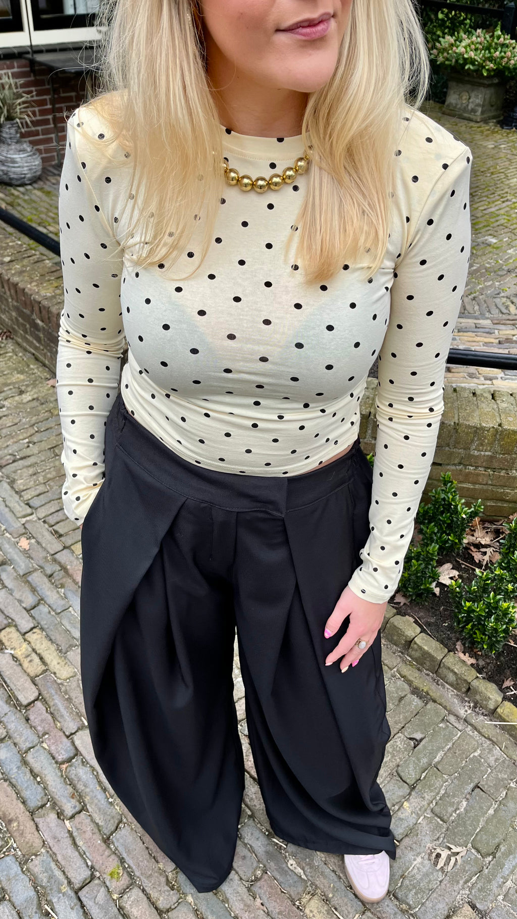 Polka Dot Longsleeve Yellow