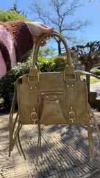 Fringe Bag Olive Green