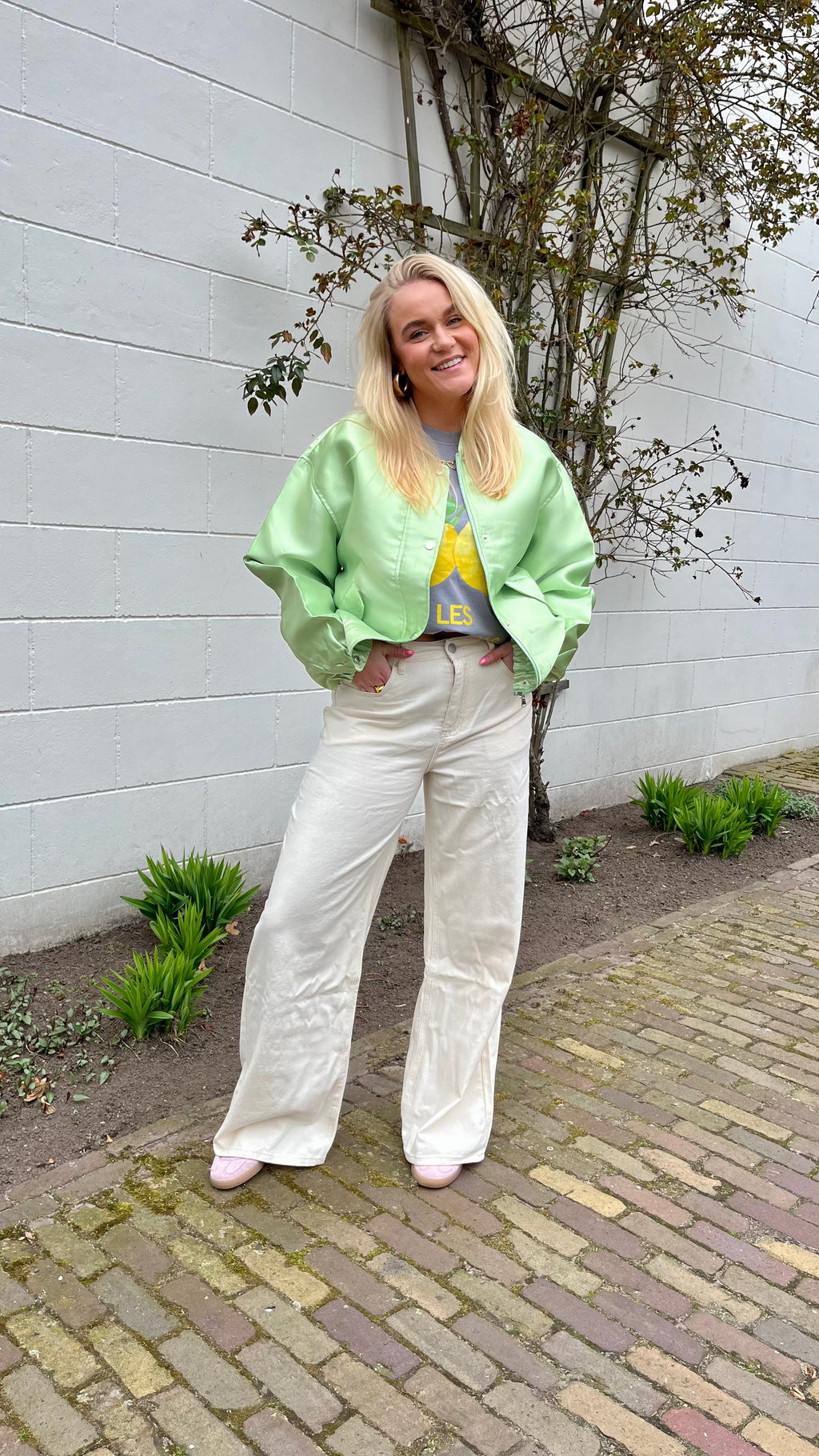 Spring Bloom Bomber Mint