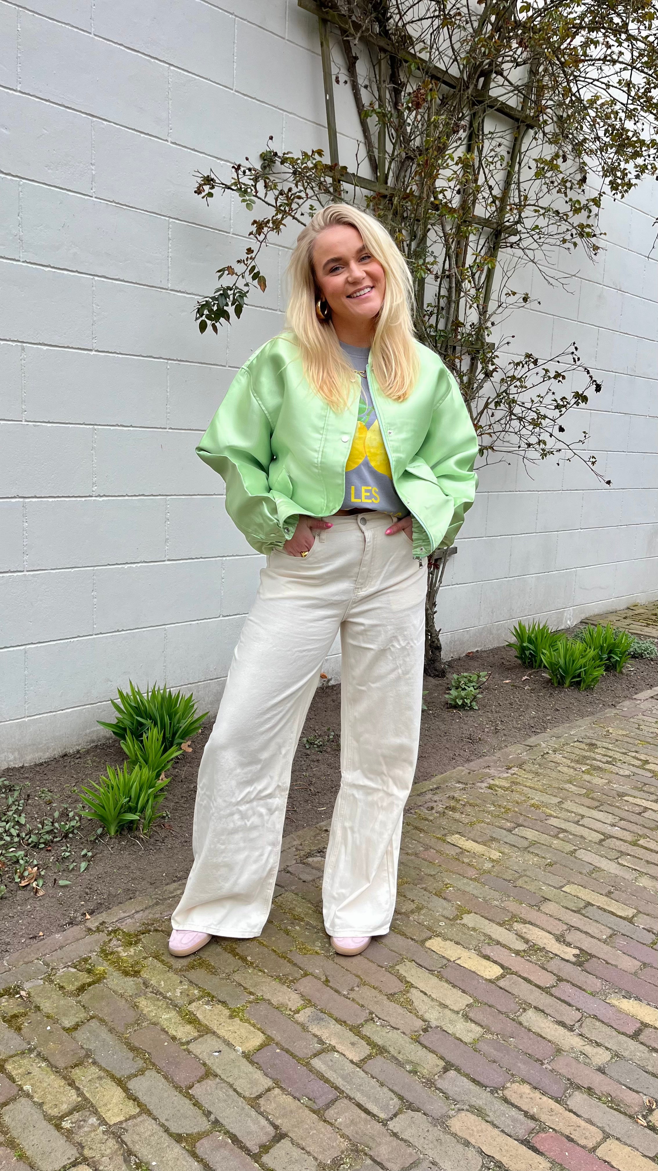 Spring Bloom Bomber Mint