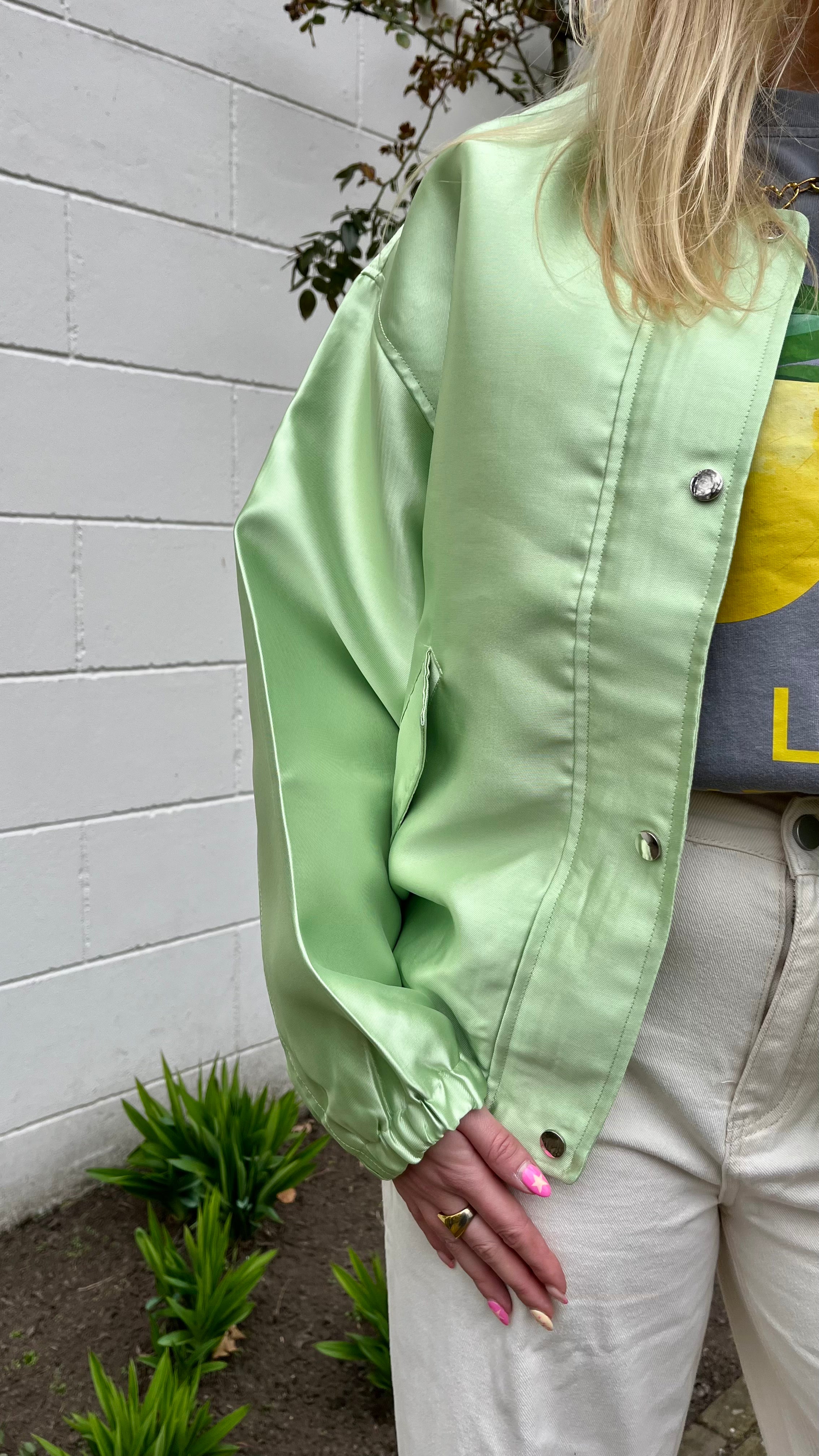 Spring Bloom Bomber Mint