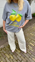 Lemon Bloom Tee Grey