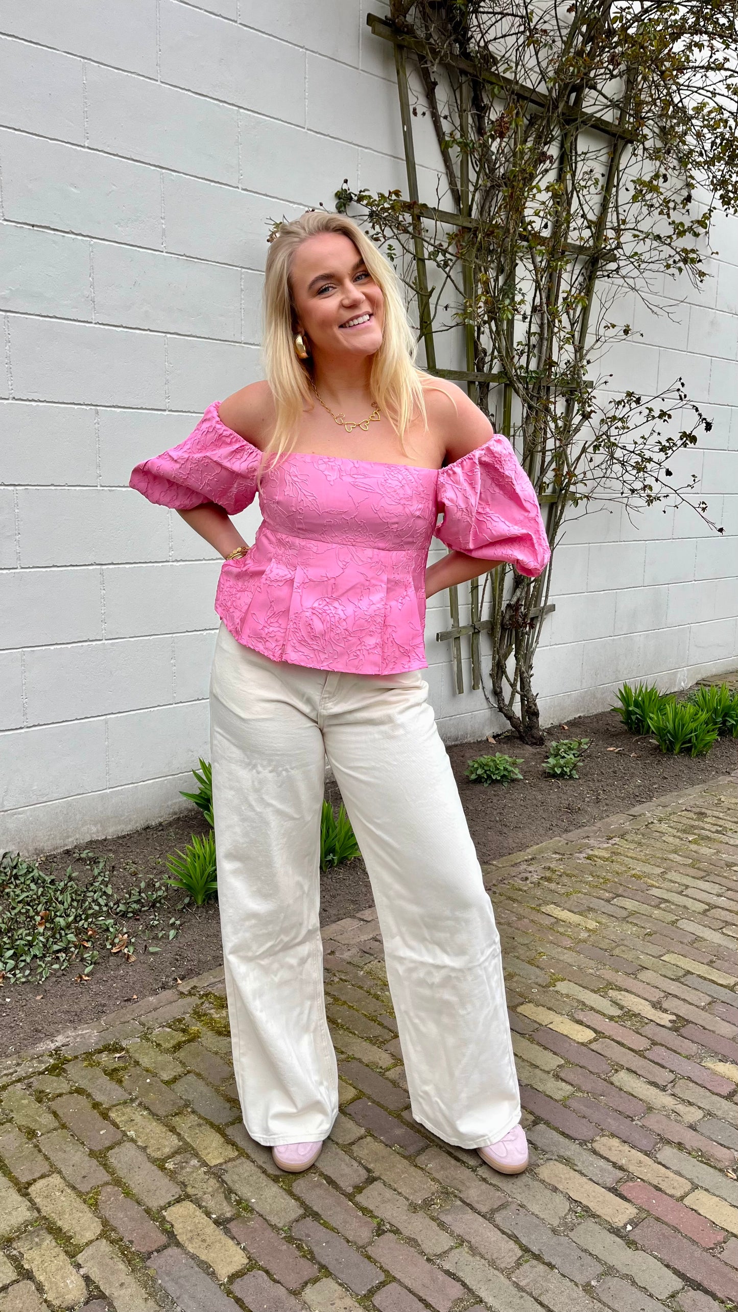 Belle Rose Top Pink